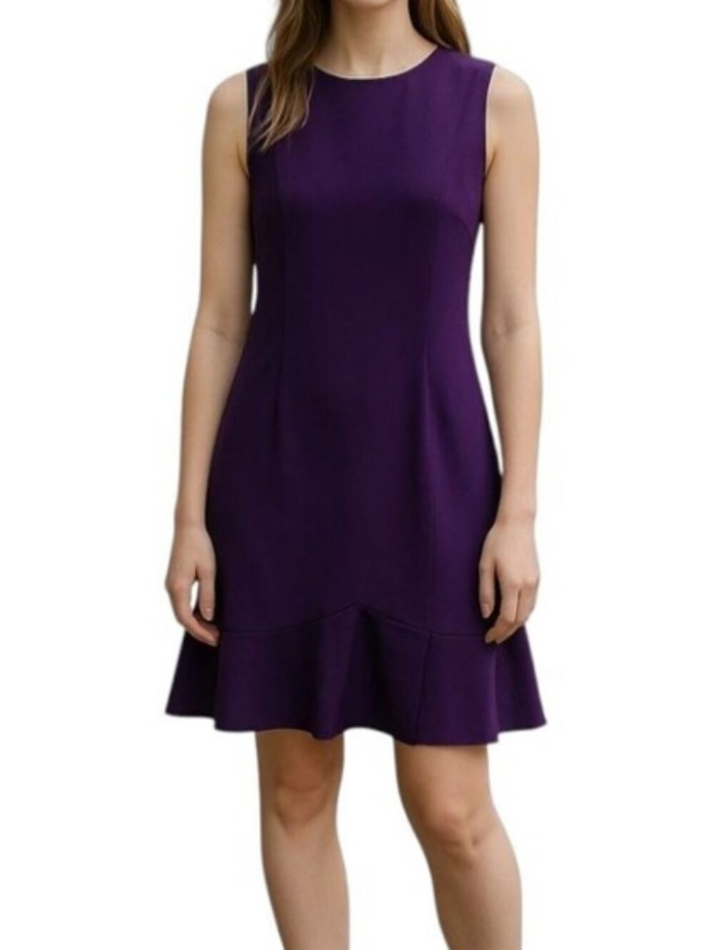 Sleeveless Purple Dress